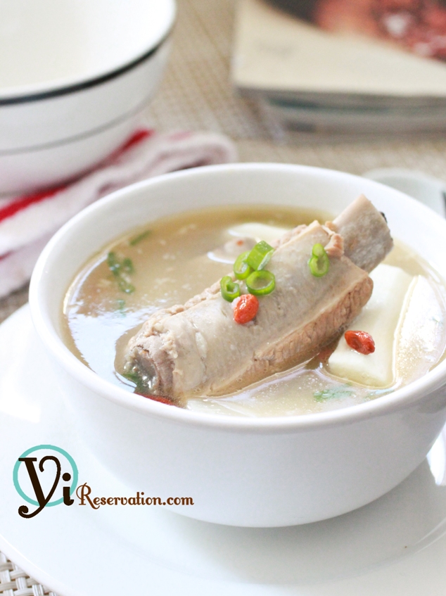 {recipe} Fresh Chinese Yam with Spareribs Soup
